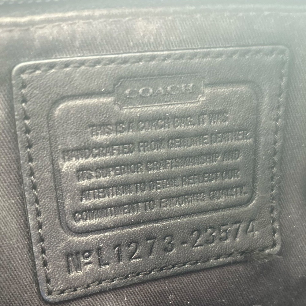Coach Black Leather Satchel - Picture 4 of 16